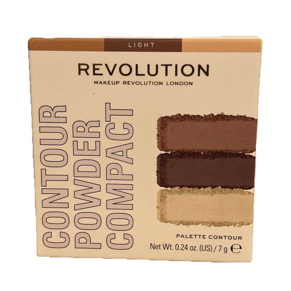 Makeup Revolution London Contour Powder Compact LIGHT Face Palette New Sealed